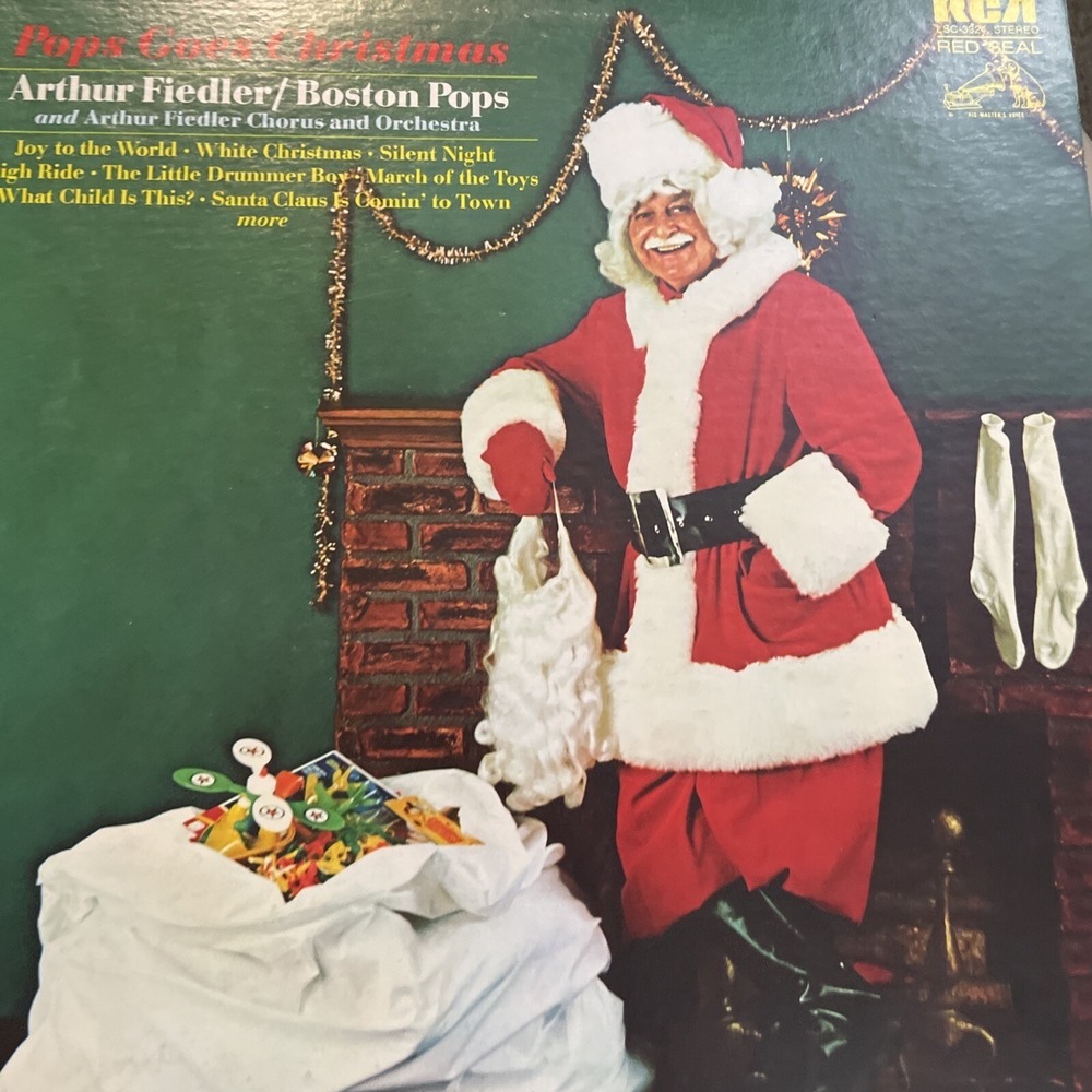 Pop Goes Christmas Arthur Fiedler & Boston Pops Vinyl LP 1972 RCA SC-332